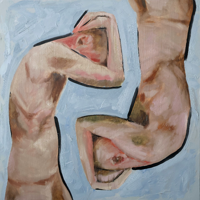 Negotiation — 24x24 oil on canvas